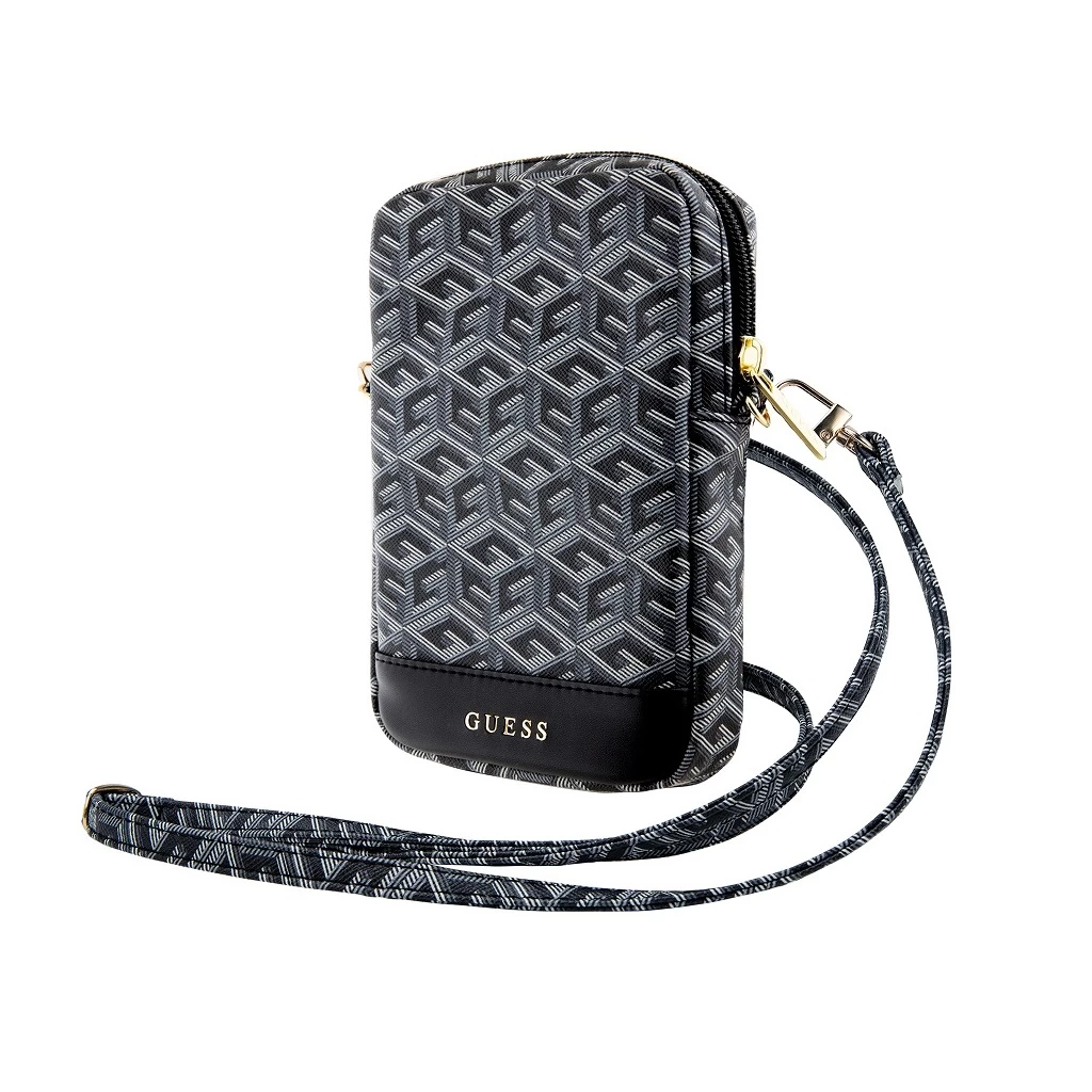 Guess PU G Cube pénztárca tok cipzáros fekete