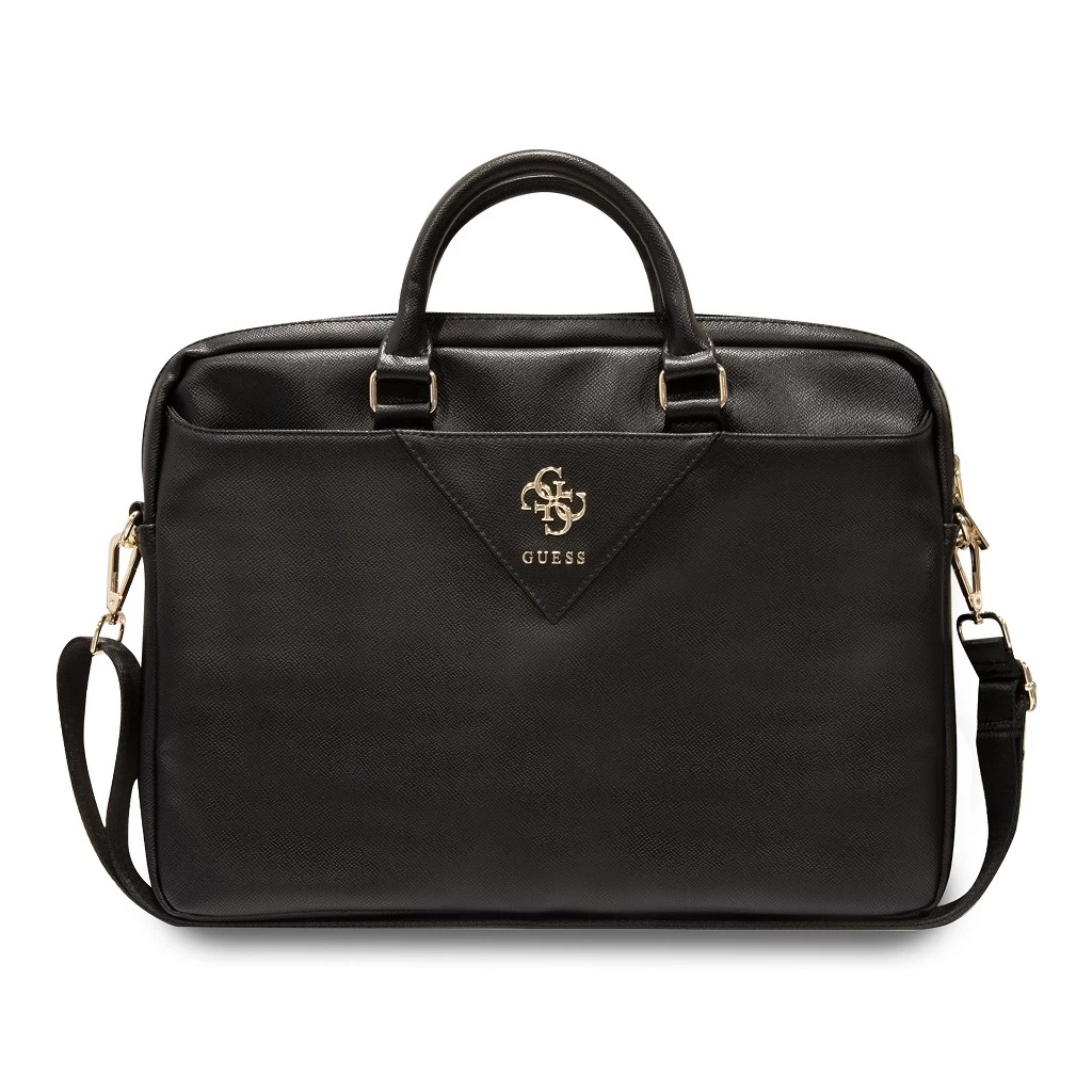 Guess PU Grained 4G Metal Logo laptop táska 15/16″ fekete