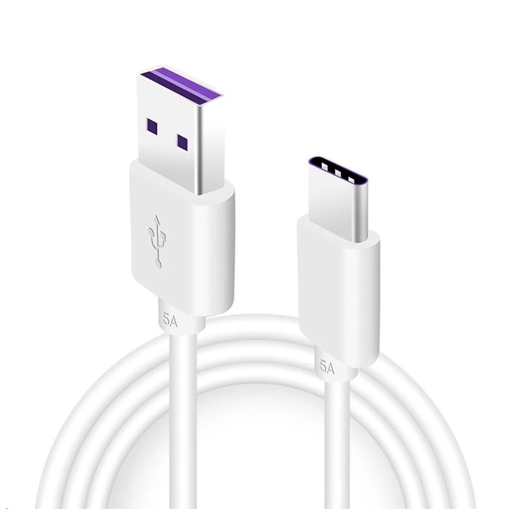 Huawei Original Quick Charger USB-C adatkábel 5A 1m fehér (Service Pack)