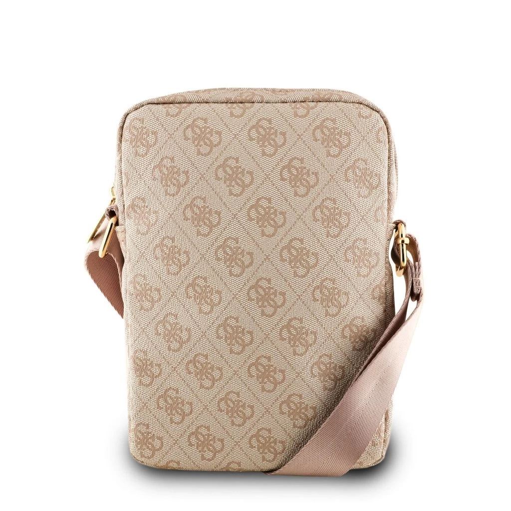 Guess PU 4G Triangle Logo táska 8″ rózsaszín