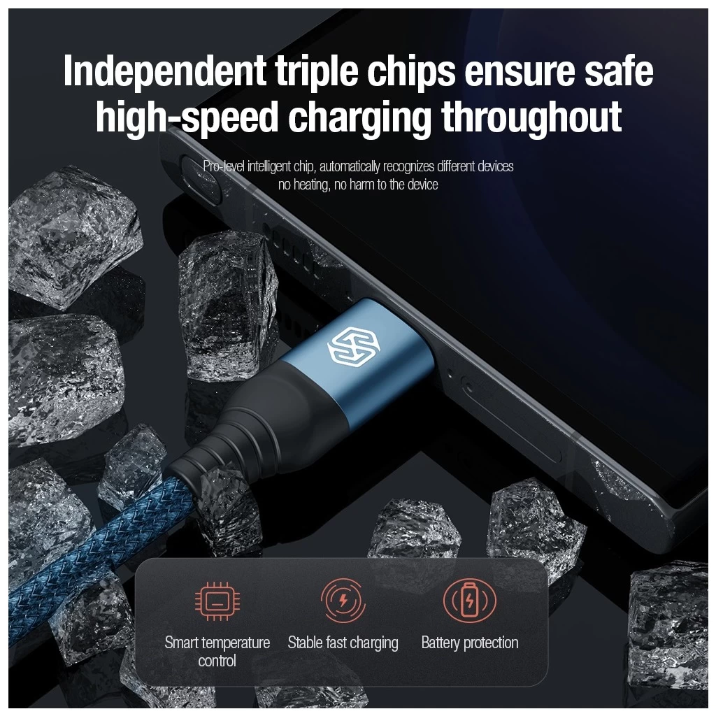 Nillkin Data Cable Swift Pro 3in1 1,5m adatkábel fekete