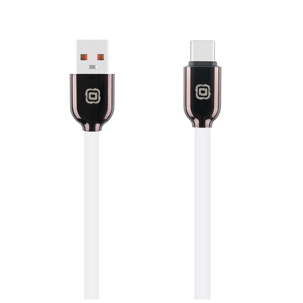 OBAL:ME Sleek USB-A/USB-C kábel fehér