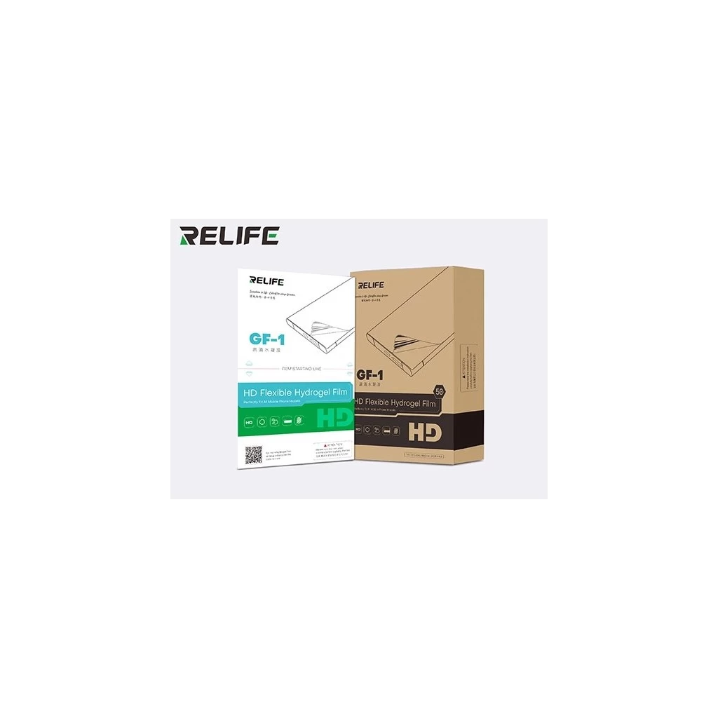 RELIFE GF-1 HD Hydrogel kijelzővédő okostelefonokhoz, 50 db RELIFE GF-1 HD Hydrogel kijelzővédő okostelefonokhoz, 50 db