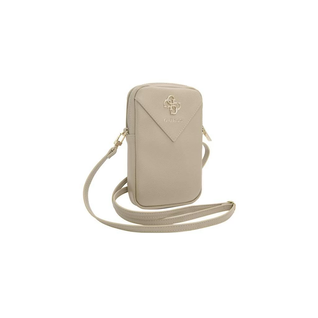 Guess PU Grained 4G Metal Logo pénztárca telefontáska cipzáras arany