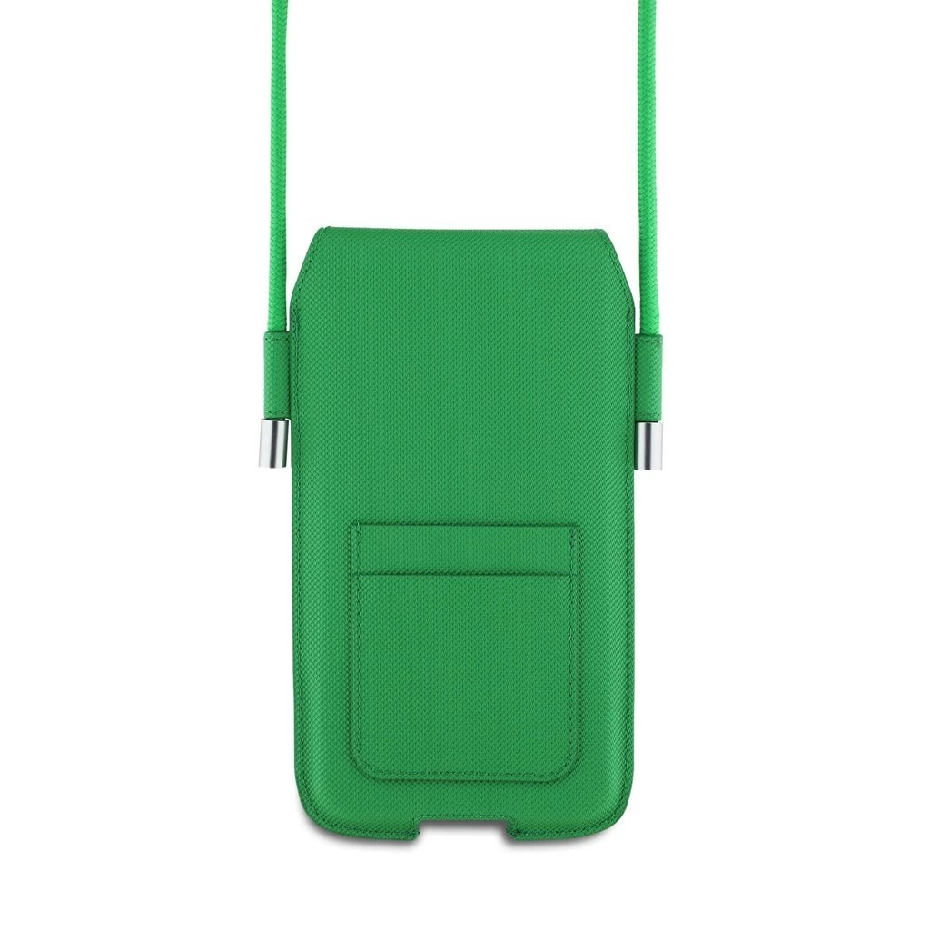 Lacoste PVC Iconic Petit Pique telefon táska XL zöld