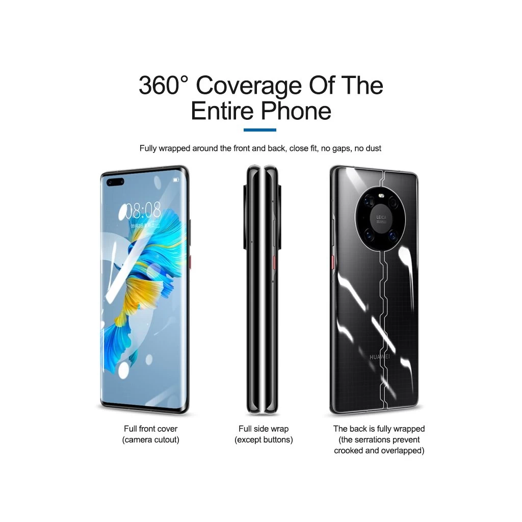 SUNSHINE SS-057R+ 360° Hydrogel kijelzővédők okostelefonokhoz, 25 db