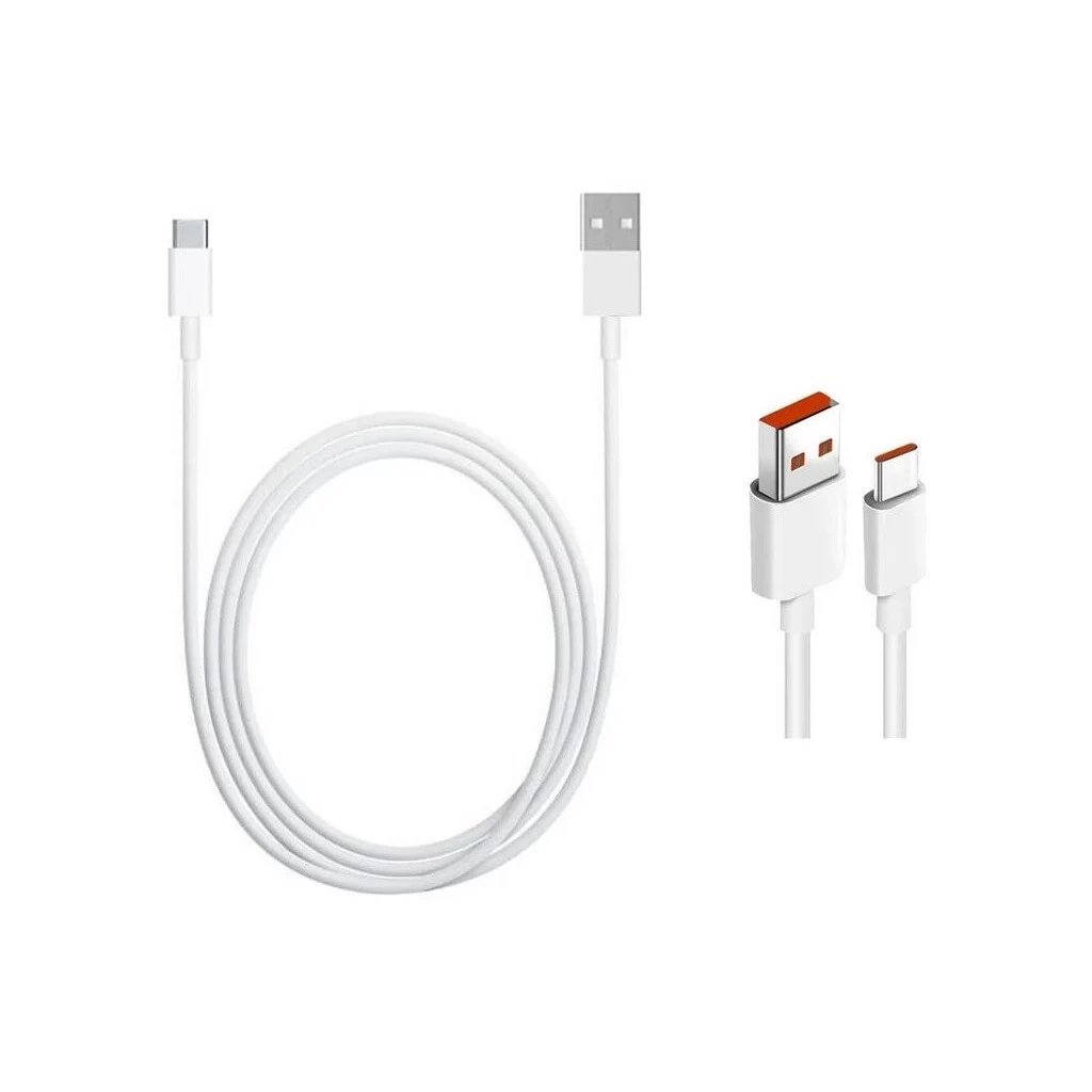 Xiaomi Original USB-C Adatkábel 5A 1m fehér – csomagolás nélküli gyári