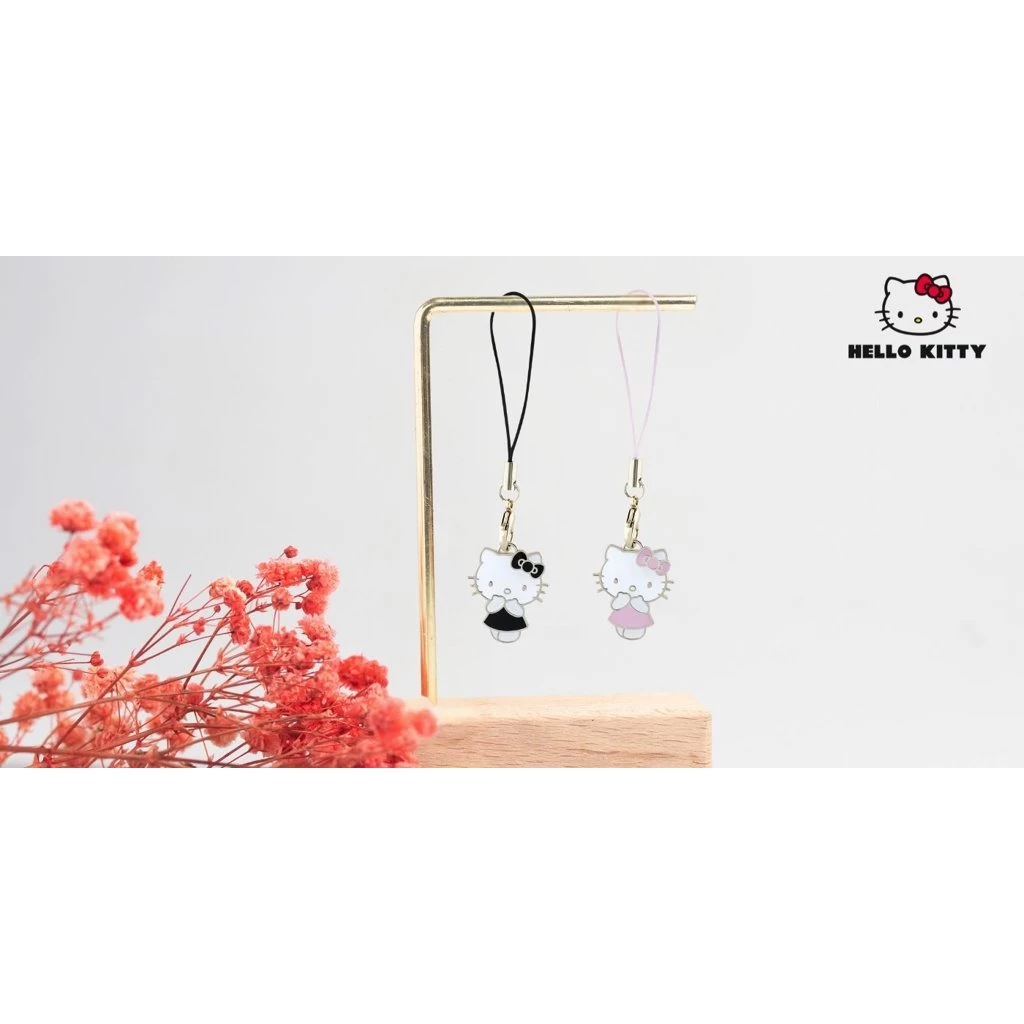 Hello Kitty Charm Kitty aranyos rózsaszín