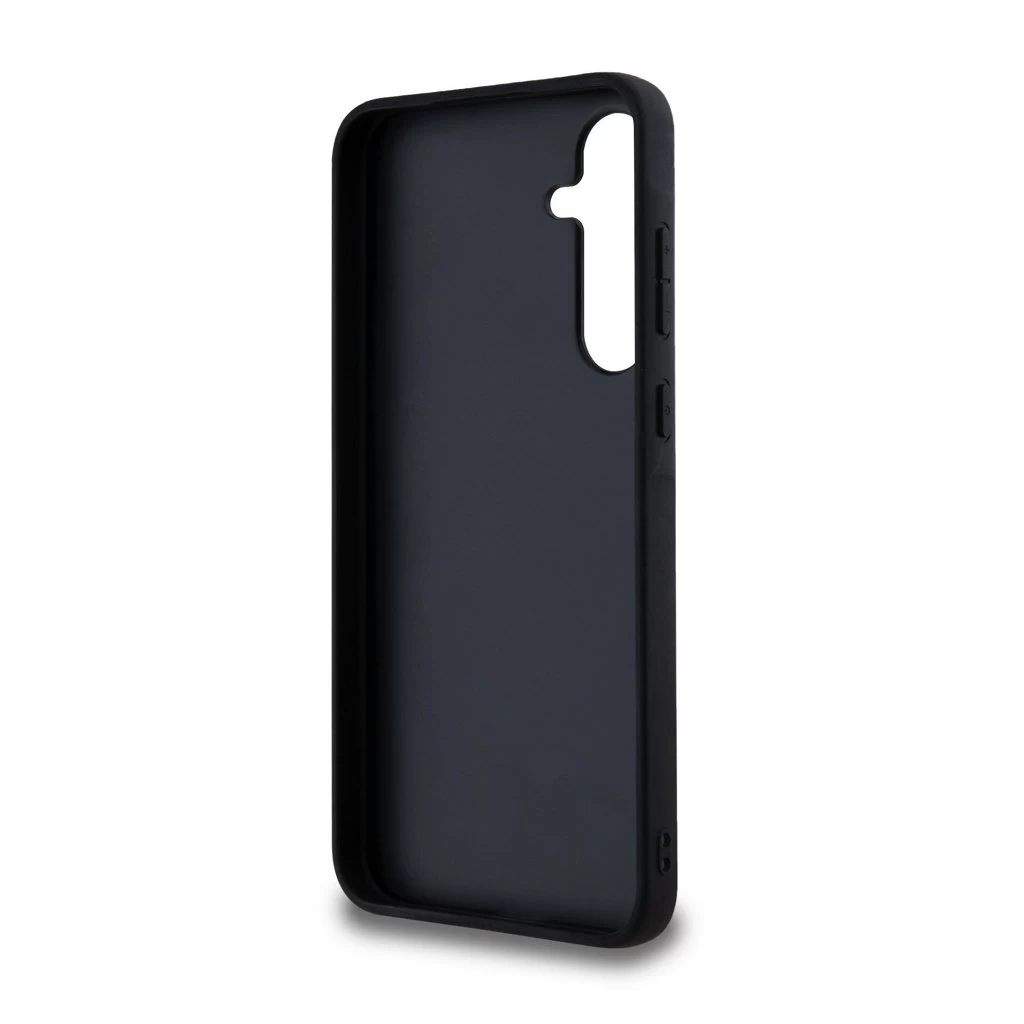 Karl Lagerfeld PU Saffiano Metal Karl and Choupette tok Samsung Galaxy A35 5G készülékhez fekete