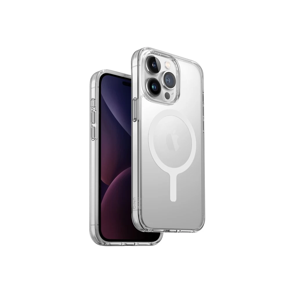 UNIQ Hybrid MagClick Charging Lifepro Xtreme tok Apple Iphone 15 Pro készülékhez – dove frost clear