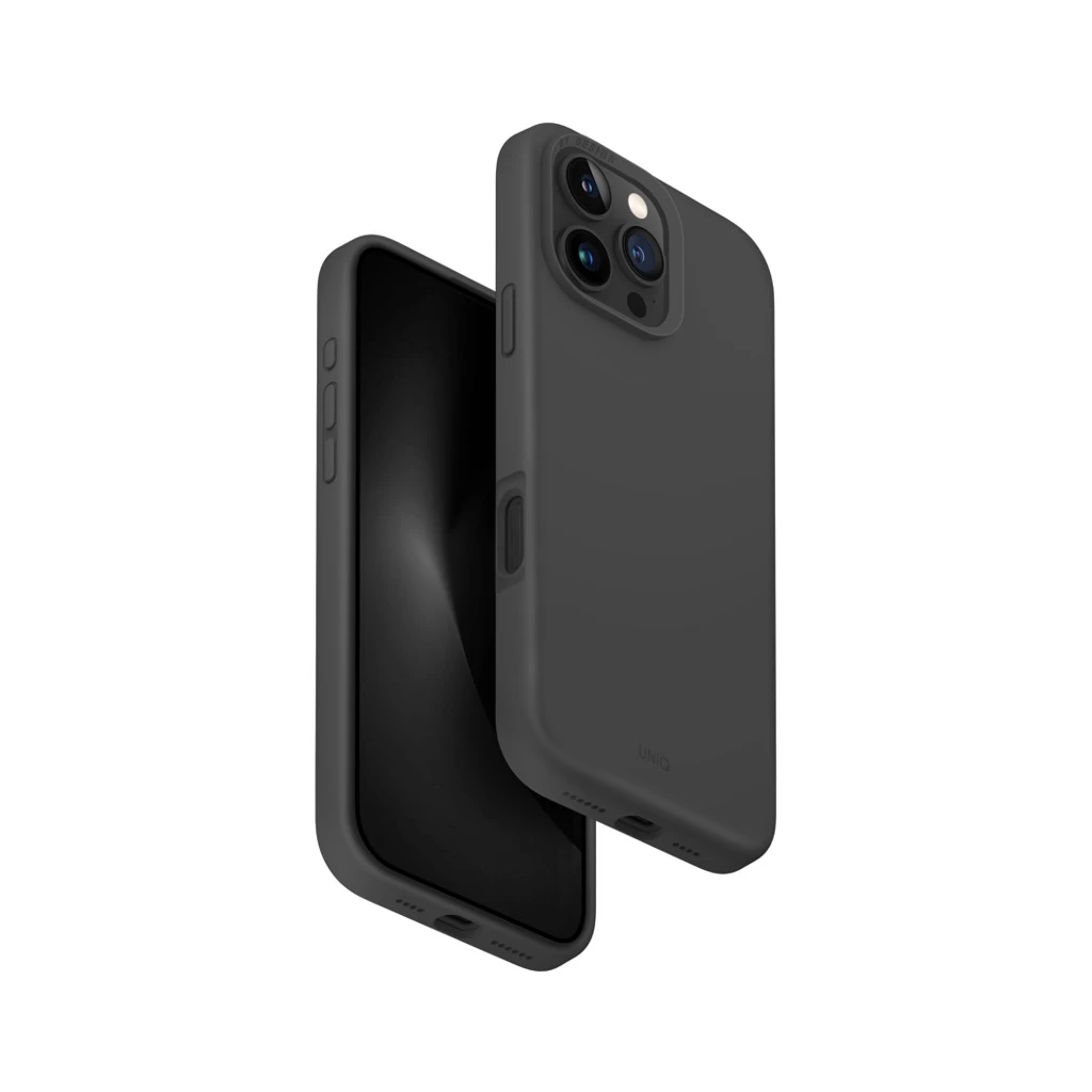 UNIQ Hybrid MagClick Charging Lino Hue tok Apple Iphone 16 Pro Max készülékhez – charcoal grey
