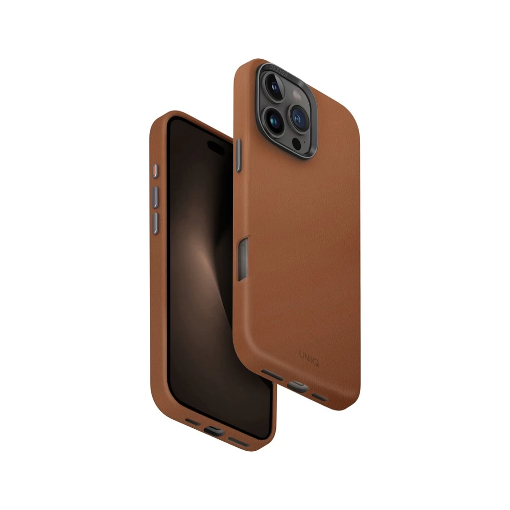UNIQ Hybrid MagClick Charging Lyden tok Apple Iphone 16 Pro Max készülékhez – caramel