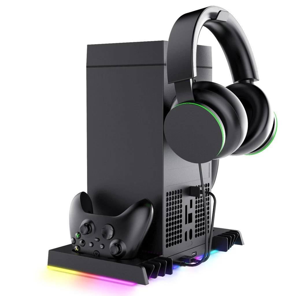 iPega XBX024S Multifunkciós töltő RGB állvány hűtéssel Xbox készülékhez