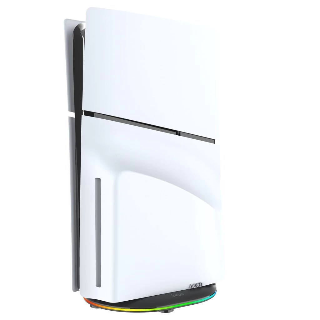 iPega P5S035SAH állvány (2xUSB-A, RGB-vel) PS5 Slim/PS5 Pro készülékhez fekete (Damage Package)