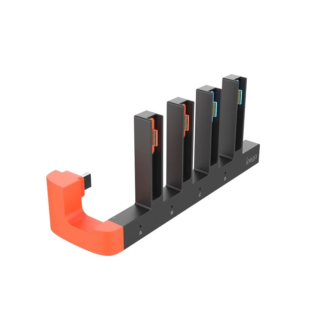 iPega SW2185 töltőállomás JoyCon kontrollerekhez Nintendo Switch 2 készülékhez fekete