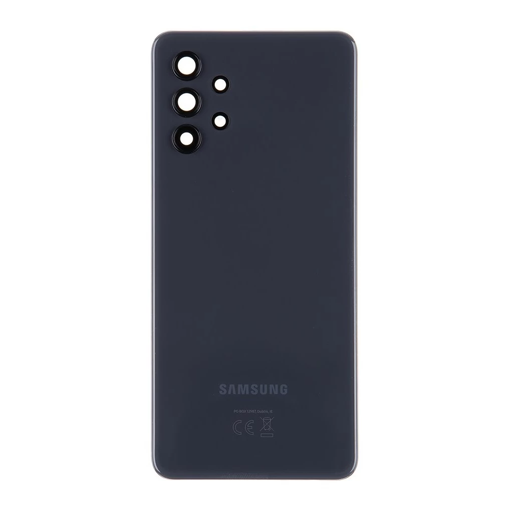 Samsung A325F Galaxy A32 4G készülékhez háttaltok fekete (Service Pack)