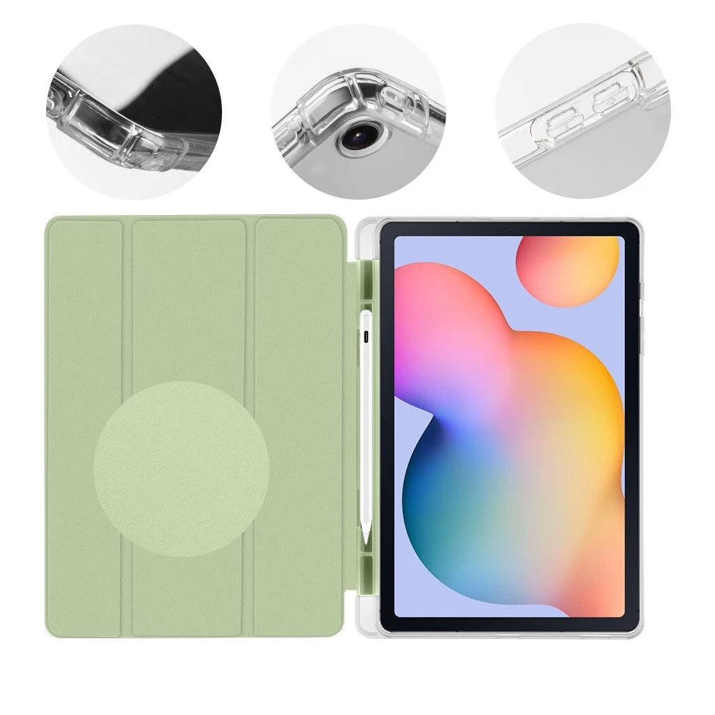 OBAL:ME MistyTab tok Samsung Galaxy Tab S6 Lite 2020/2022/2024 készülékhez világos zöld