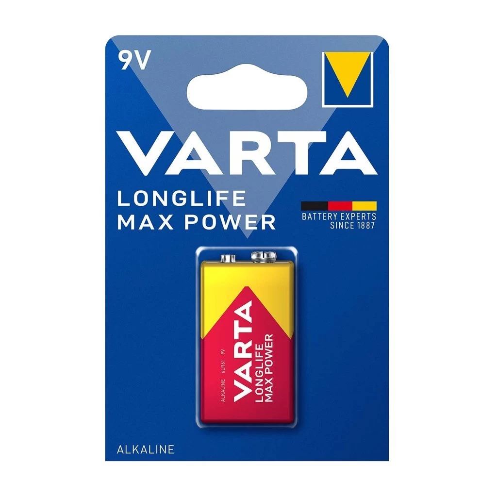 Varta Longlife Max Power 9V elem 1 db