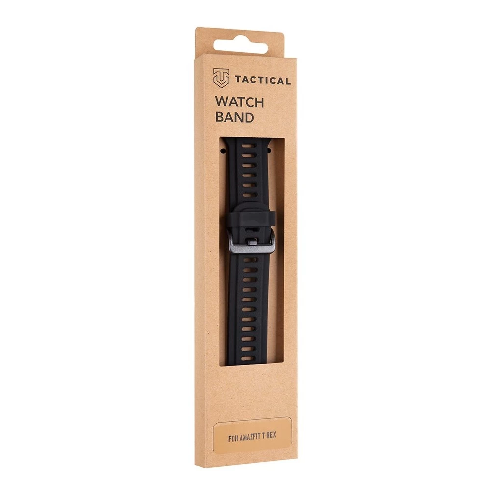 Tactical 606 szilikon szíj Amazfit T-Rex/T-Rex Pro készülékhez fekete