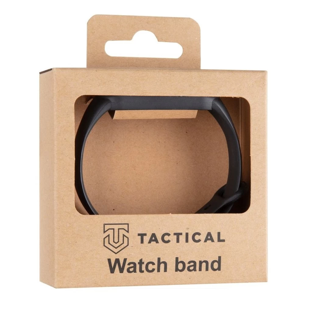 Tactical 661 szilikon szíj Xiaomi Mi Band 5/6 készülékhez fekete