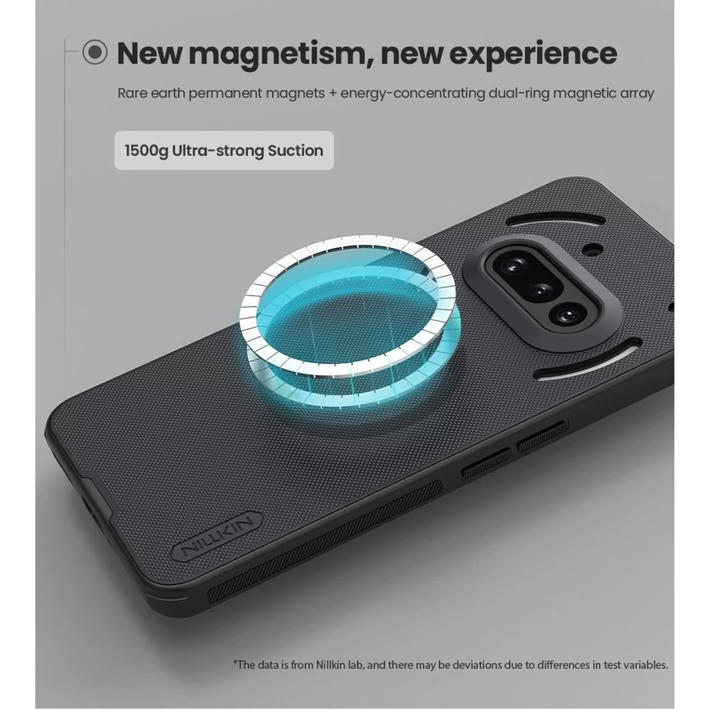 Nillkin Super Frosted PRO Magnetic háttértok Nothing Phone 3a készülékhez fekete