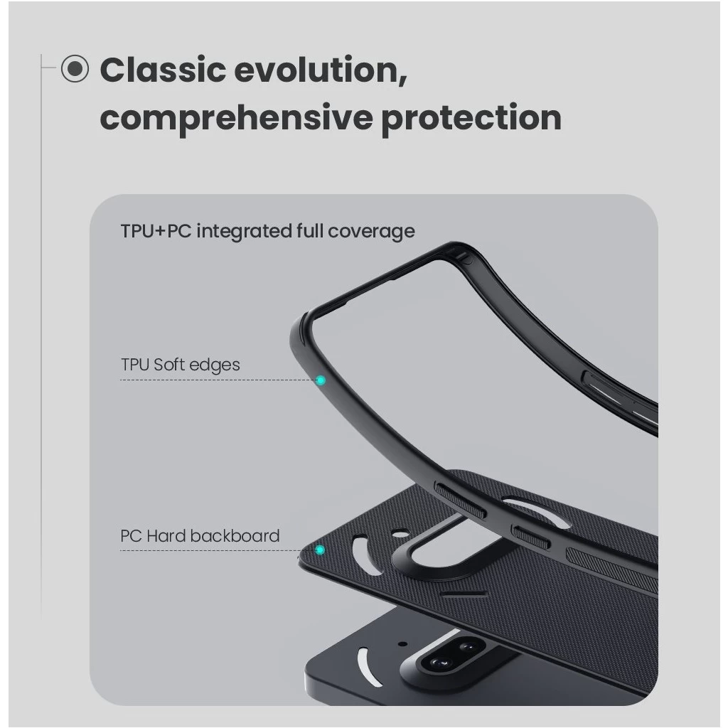 Nillkin Super Frosted PRO Magnetic háttértok Nothing Phone 3a készülékhez fekete