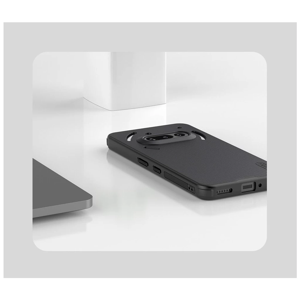 Nillkin Super Frosted PRO Magnetic háttértok Nothing Phone 3a készülékhez fekete