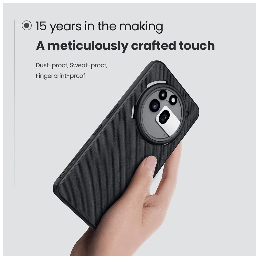 Nillkin Super Frosted PRO mágneses hátlaptok Nothing Phone 3a Pro készülékhez fekete