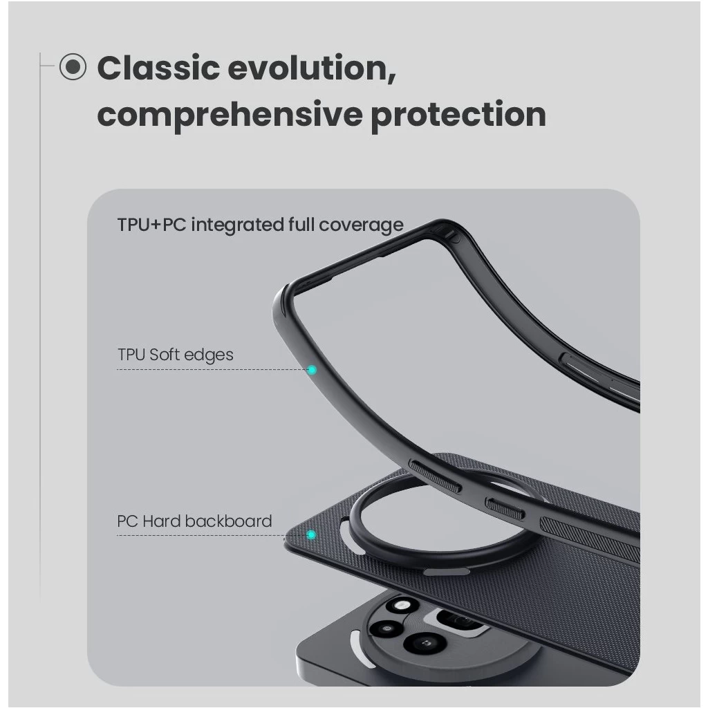 Nillkin Super Frosted PRO mágneses hátlaptok Nothing Phone 3a Pro készülékhez fekete