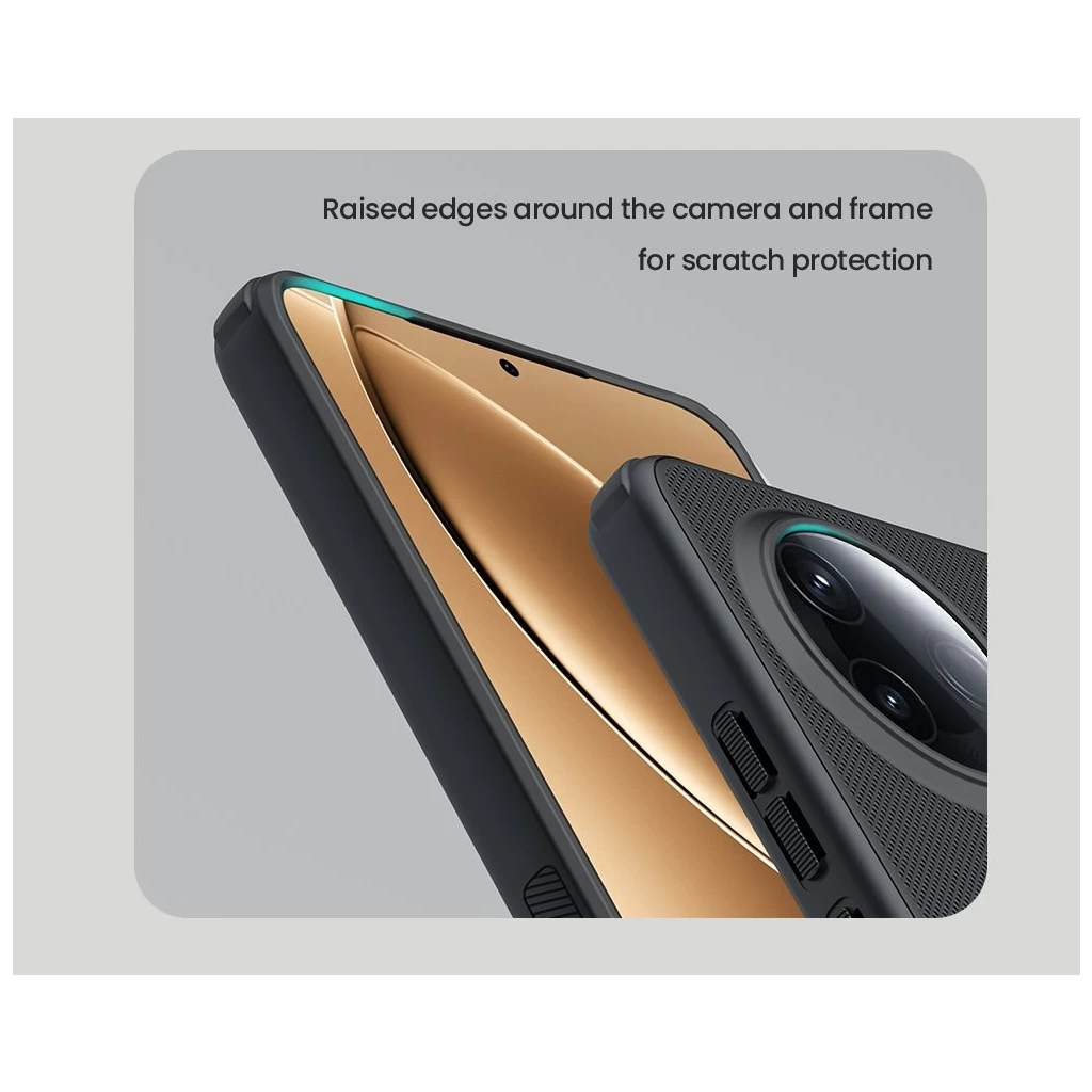 Nillkin Super Frosted PRO hátsó tok Poco F7 Pro készülékhez fekete