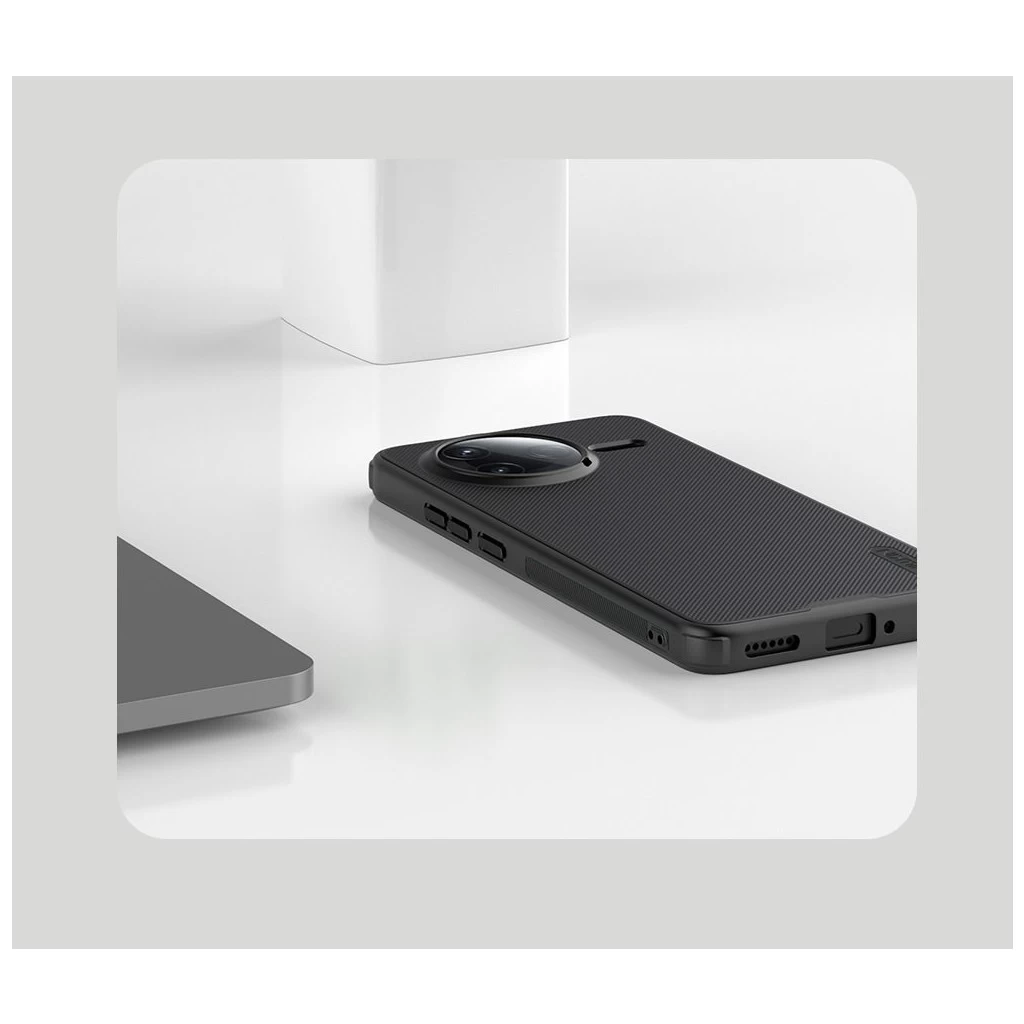 Nillkin Super Frosted PRO hátsó tok Poco F7 Pro készülékhez fekete