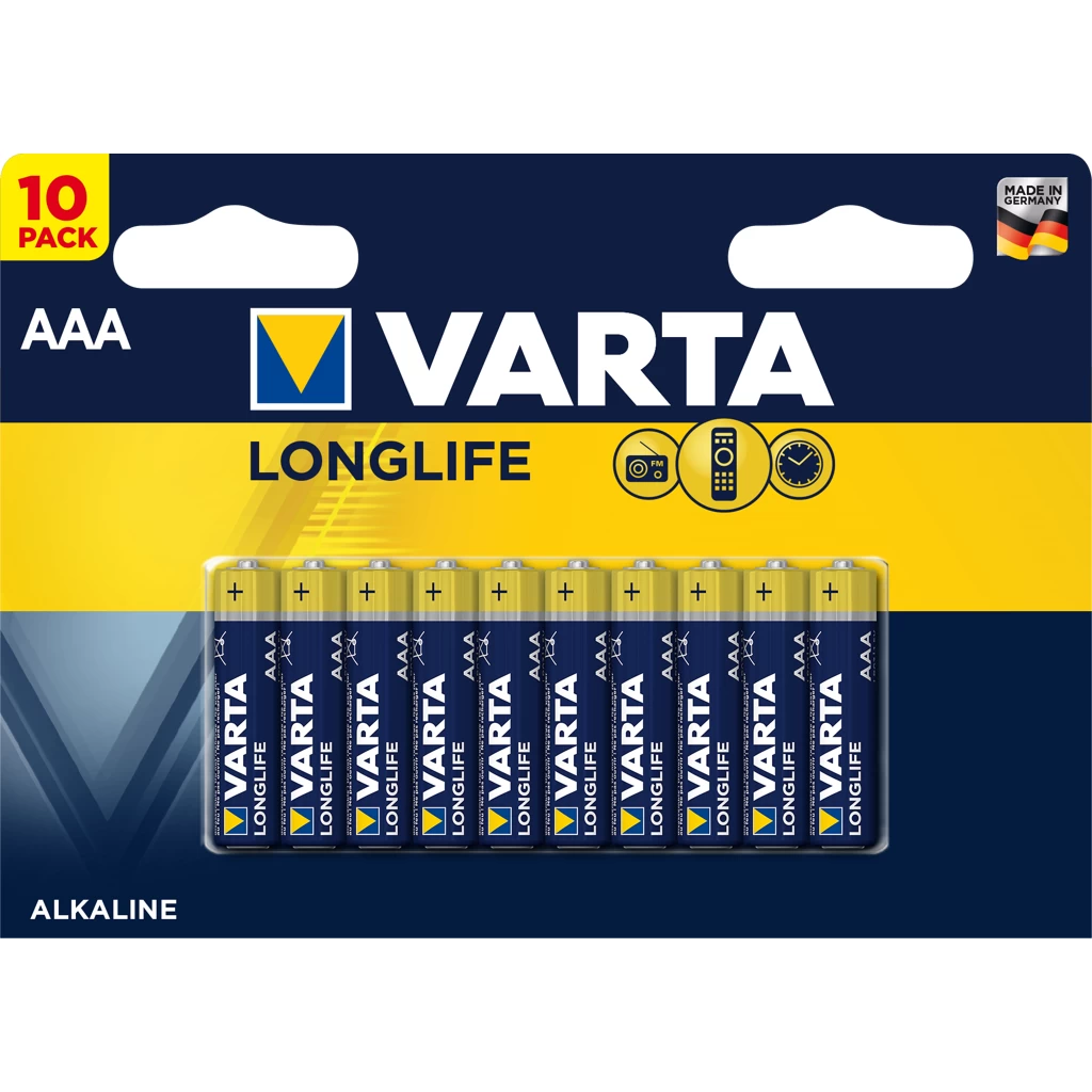 Varta Longlife AAA elem 10 db
