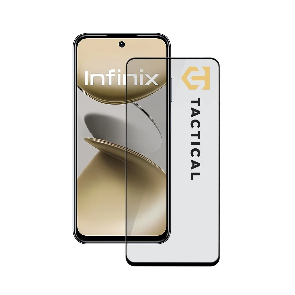 Tactical Glass Shield 5D kijelzővédő Infinix Hot Smart 9/Hot 50i/Hot 50 5G készülékhez fekete