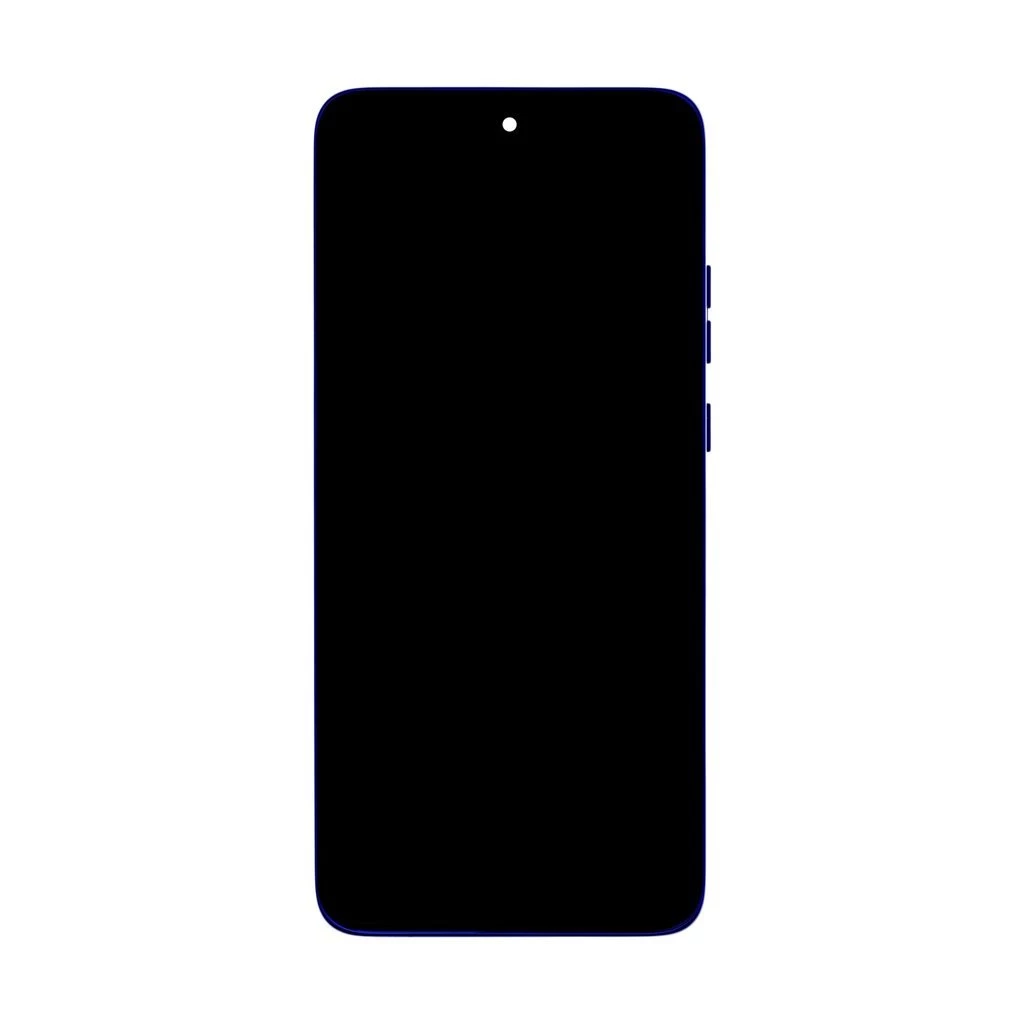 Motorola Edge 50 Neo készülékhez LCD kijelző + érintő egység + elülső tok, kék (Service Pack)