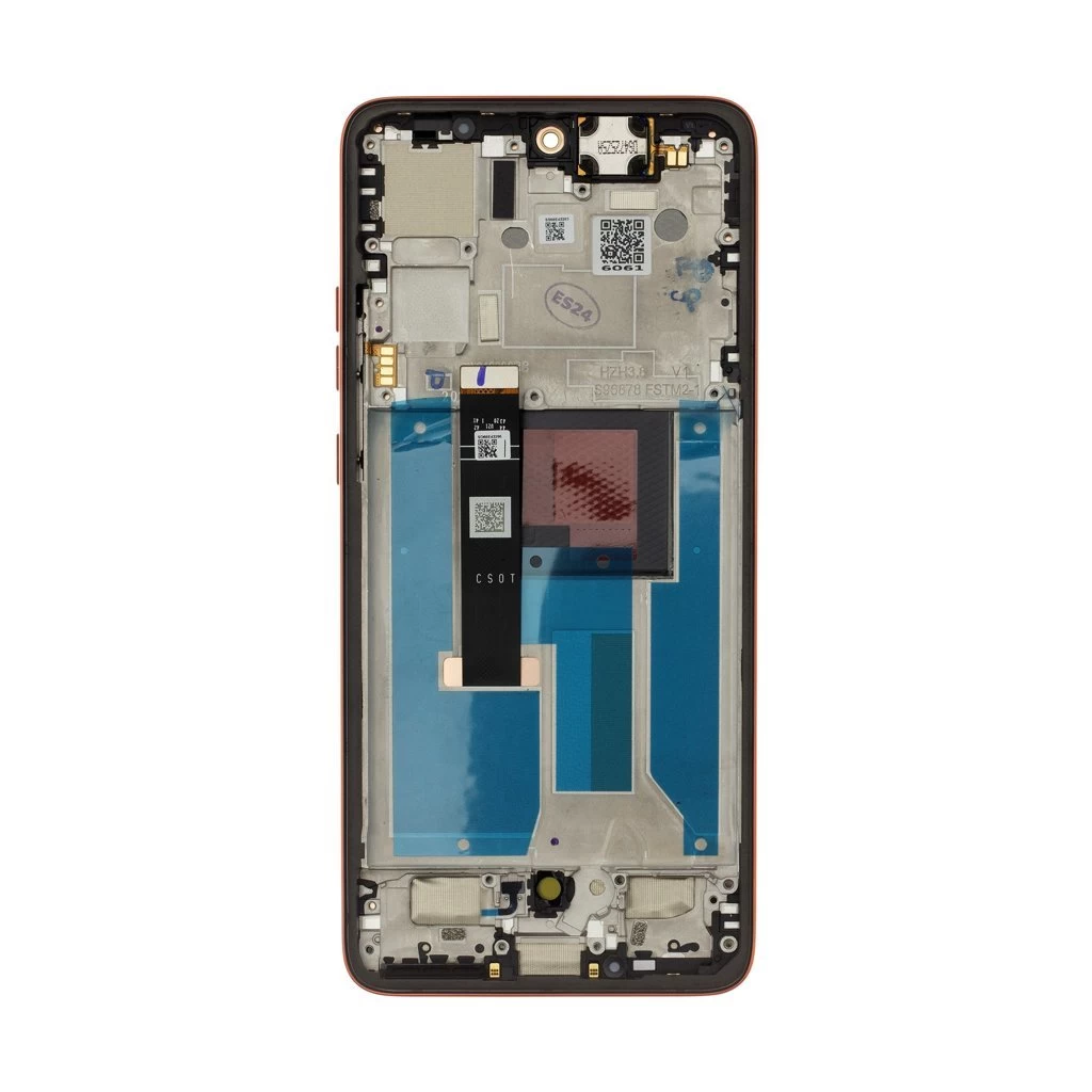 Motorola Edge 50 Neo készülékhez LCD kijelző + érintő egység + előtok Poinciana (Service Pack)