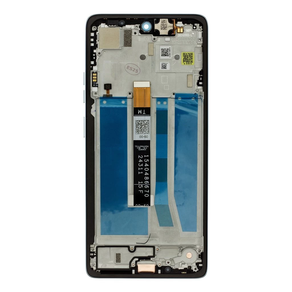 Motorola G75 5G készülékhez LCD kijelző + érintő modul + elülső tok zöld (Service Pack)