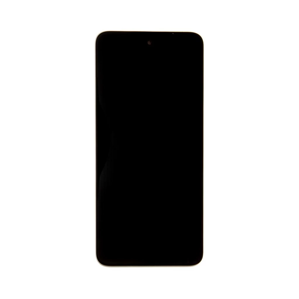 Motorola G23 készülékhez LCD kijelző + érintő egység + elülső tok fekete (Service Pack)