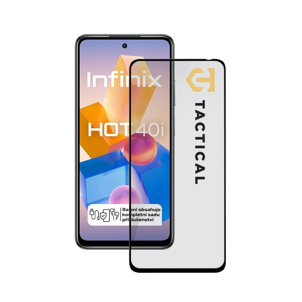 Tactical Glass Shield 5D Infinix Hot 40i készülékhez fekete