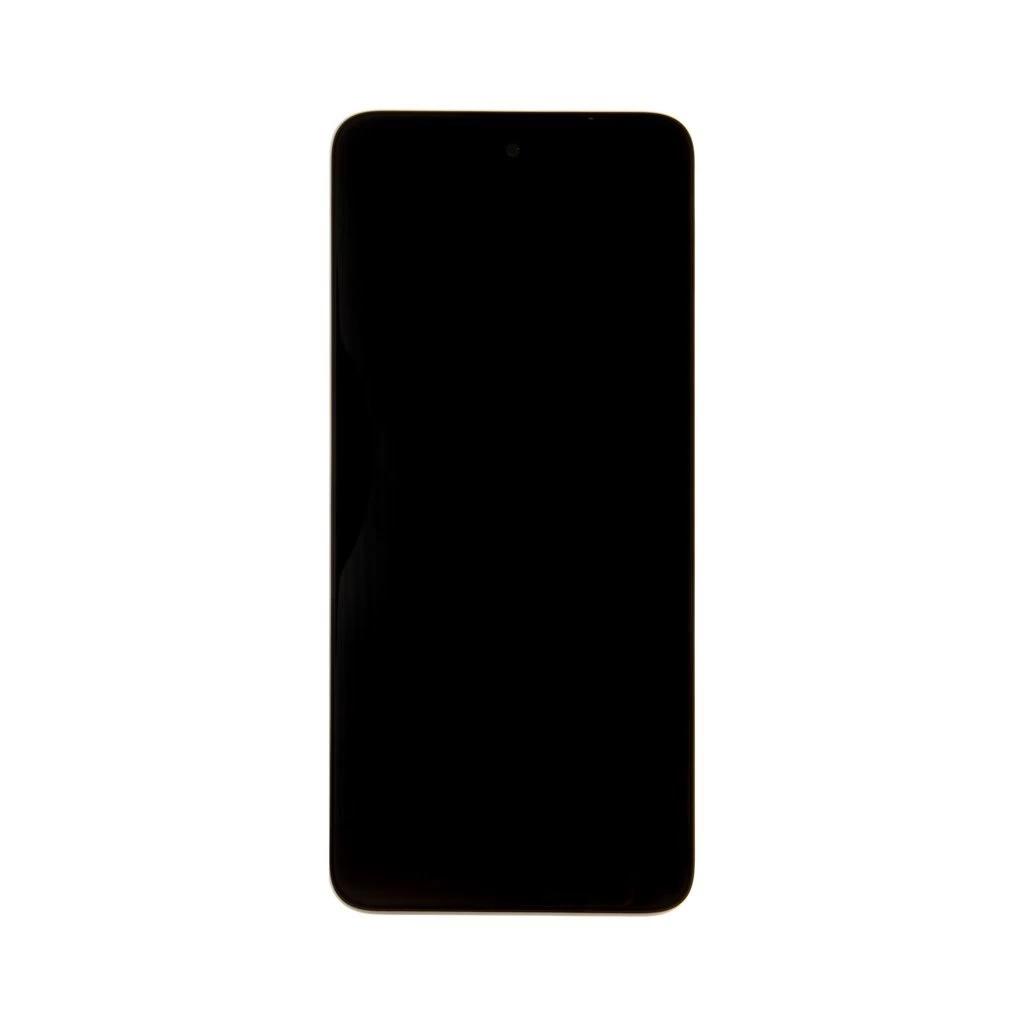 Motorola G13 készülékhez LCD kijelző + érintő egység + első tok fekete (Service Pack)