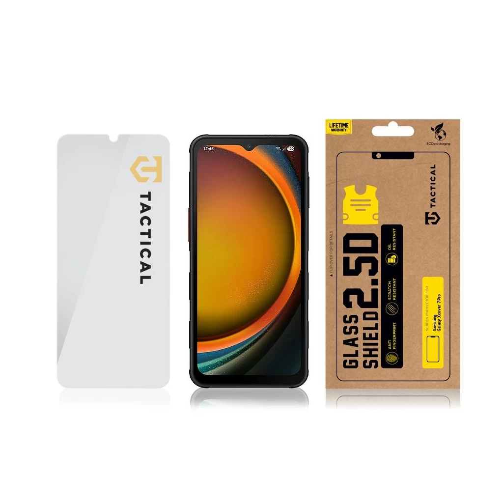 Tactical Glass Shield 2.5D Samsung Galaxy Xcover 7 Pro készülékhez átlátszó