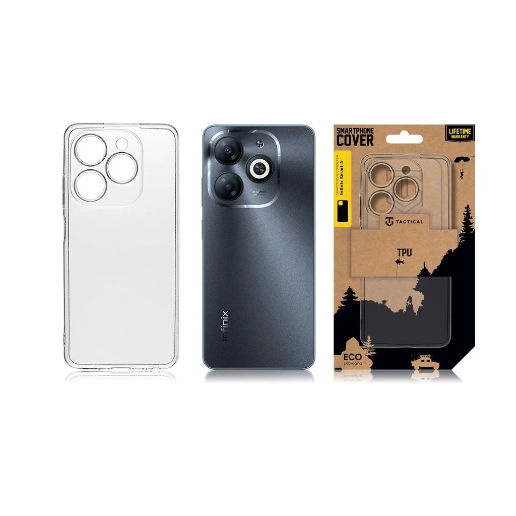 Tactical TPU tok Infinix Smart 8 készülékhez átlátszó
