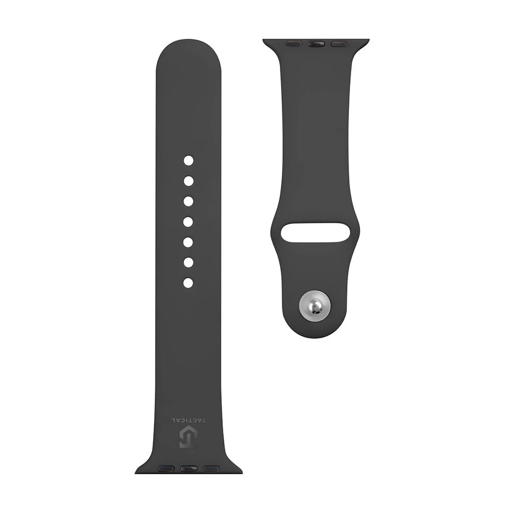 Tactical 488 szilikon szíj Apple iWatch készülékhez 1/2/3/4/5/6/7/8/9/10/SE 42/44/45/46mm fekete
