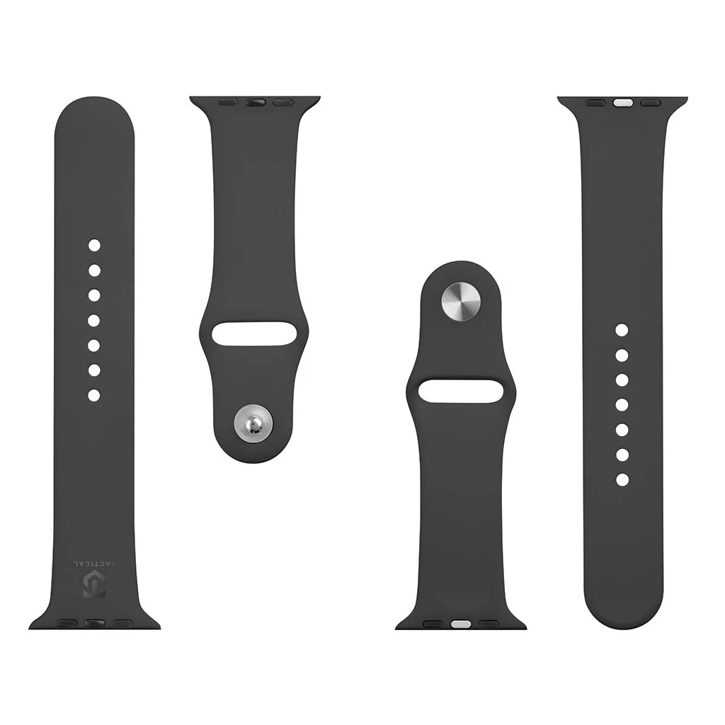 Tactical 488 szilikon szíj Apple iWatch készülékhez 1/2/3/4/5/6/7/8/9/10/SE 42/44/45/46mm fekete