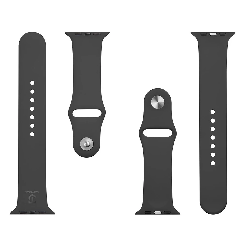 Tactical 488 szilikon szíj Apple iWatch készülékhez 1/2/3/4/5/6/7/8/9/10/SE 42/44/45/46mm fekete