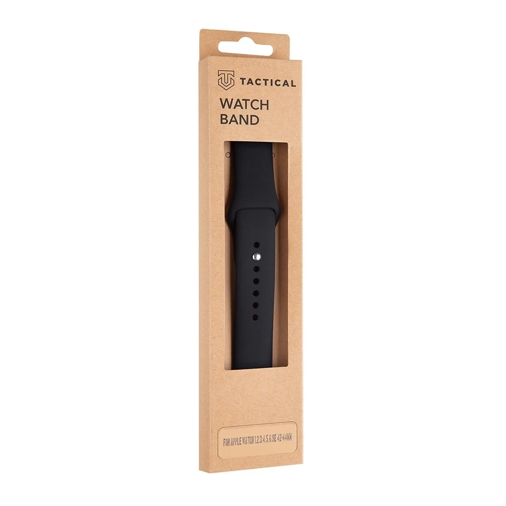 Tactical 488 szilikon szíj Apple iWatch készülékhez 1/2/3/4/5/6/7/8/9/10/SE 42/44/45/46mm fekete