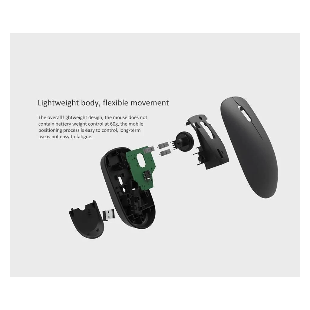 Xiaomi vezeték nélküli egér Lite fekete