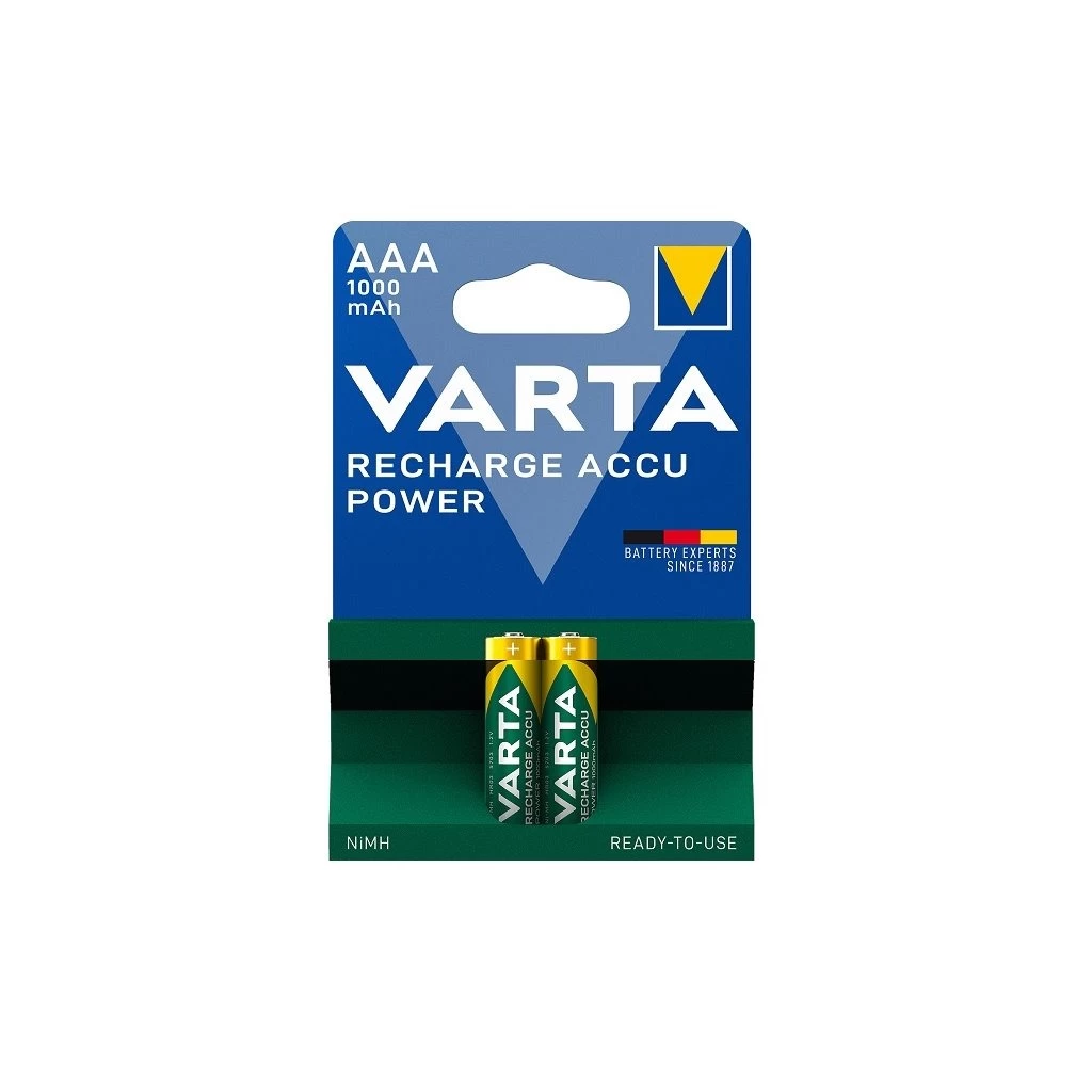 Varta Recharge Accu Power AAA akkumulátor 1000 mAh, 2 db