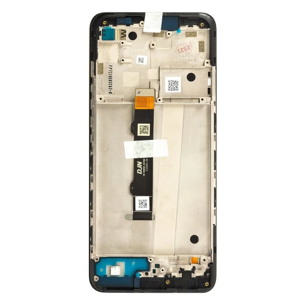 Motorola G50 LCD kijelző + érintő egység + elülső tok készülékhez (Service Pack)