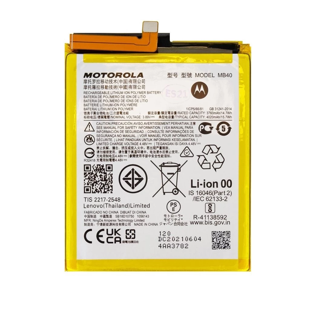 MB40 Motorola akkumulátor 4020mAh Li-Ion (Service Pack)