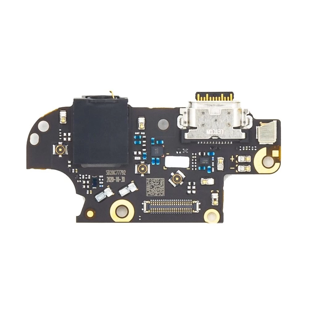 Motorola Moto G 5G Plus készülékhez töltőcsatlakozóval ellátott alaplap (Service Pack)